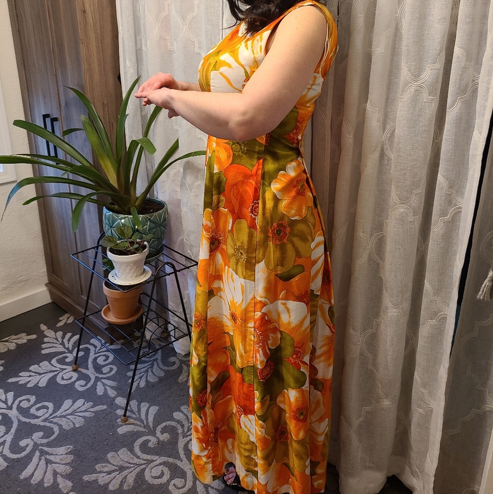 Vintage aloha wear tiki dress